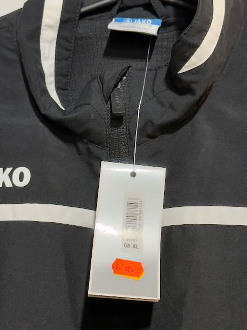 Jako - Team Polyesterjacke schwarz XL