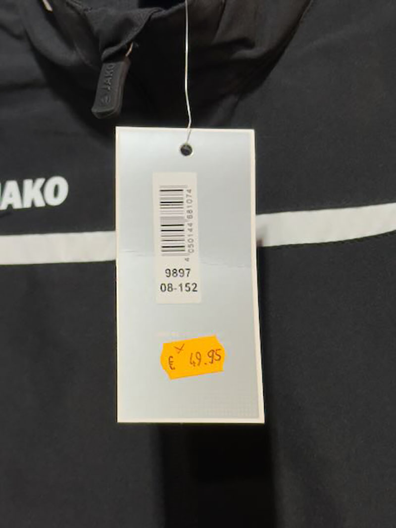 Jako - Team Polyesterjacke schwarz 152