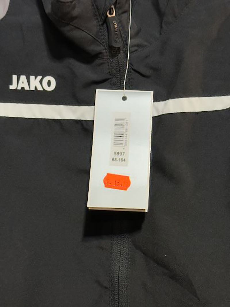 Jako - Team Polyesterjacke schwarz 164