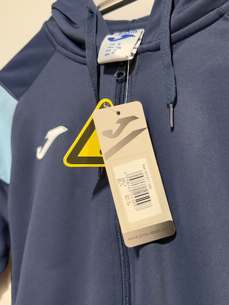 Joma - Kapuzenjacke navy, weiss/hellblau S